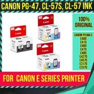 Canon PG-47 / CL-57 / CL-57s Ink Cartridges untuk E400/E410/E460/E470/E480/E4270/E3170/E3370/E3470/E