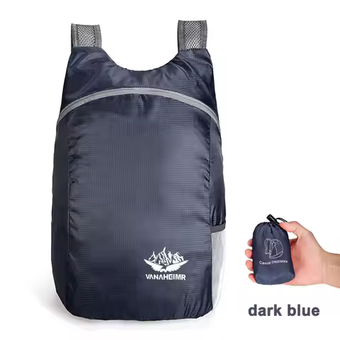 Foldable Backpack Outdoor Travel Waterproof Hiking Daypacks (Lake Blue)