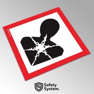 B3 Symbol Label Stickers for Transport Vehicles and Storage in Dangerous and Toxic Materials GHS Can