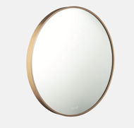 COTTO MF010GD กระจกกลมโลหะกรอบมีเฟรมสีทอง 600 mm.