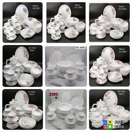 🌺READY STOCK🌺 SET PINGGAN OPAL 46PCS CORAK BARU