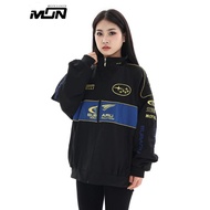 SUBARU Ferrari Riding Jacket Women F1 Loose Vintage Embroidery Motorcycle Windbreaker Jacket Unisex