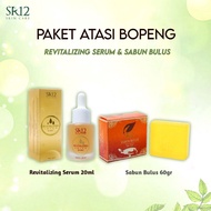 Ampuh Atasi Bopeng Paket Bopeng Ekonomis SR12 Sabun Bulus + Revitalizing Serum BPOM