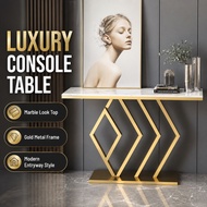 NordicLight Luxury Marble Console Modern Simple Strip Case Shelves, Foyer, Entry Cabinet, Door, Narr