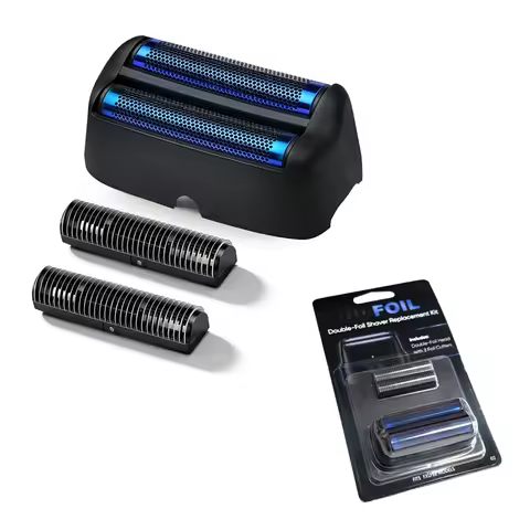 Shaver Replacement Foil and Cutter Fit with BaBylissPRO UV-Disinfecting Double Replacment Head & Bla