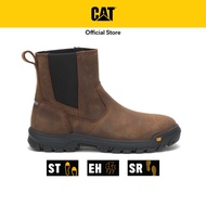 Caterpillar Men's WHEELBASE Steel Toe Work Boot - Clay (P91026) Safety Shoes | Work Shoes | Slip On | Leather Boots