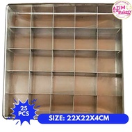 LOYANG BROWNIES CUTTER (22X22X4CM) BROWNIES TRAY | ACUAN BROWNIES LOYANG WITH CUTTER LOYANG BROWNIES