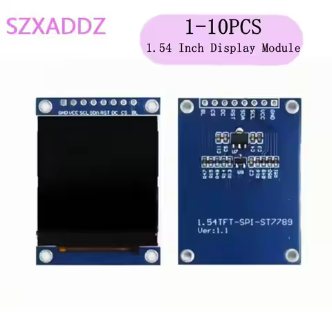 1.54 Inch 1.54" Full Color TFT Display Module HD IPS LCD LED Screen 240x240 SPI Interface ST7789 For