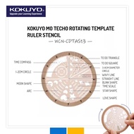 KOKUYO MO TECHO ROTATIONG TEMPLATE RULER STENCIL