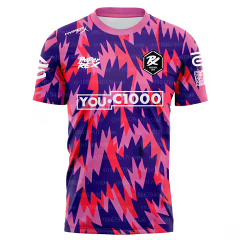 Paper Rex 2023/24 Esports Mens Uniform Clothing Quality Breathable 3D Print Short Sleeve T-shirt PRX
