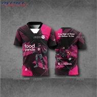 (Free Custom Name & Number) NEW MAN T SHIRT FOOD PANDA RIDERS JERSEY BAJU PANDA Sports tops