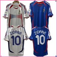 2006 France ZIDANE Top home&Away Retro Soccer Jersey Custom T-shirt Football Jersey HENRY