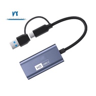 USB3.0 Video Capture Card Type-C HD Capture Cards 4K 30Hz -Compatible HD USB-A/C Switch Capture Card