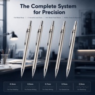 CLEIGHTEEN8H Mechanical Pencil, 2B 0.3/0.5/0.7/0.9/2.0mm Drafting Pencil, Durable Built-in Eraser Fu