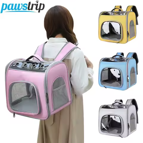 Pet Cat Carrier Bag Outdoor Travel Backpack for Cats Small Dogs Breathable Cat Carrying Bag Suitable