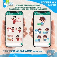 Jasa Sticker Whatsapp Telegram olshop Sticker Wa custom design branding sales logo toko akun bank re
