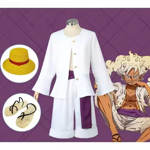 Monkey D Luffy Anime Cosplay Costume Nika Luffy Fifth Gear Helios Nica Wano Role Play Country Unifor