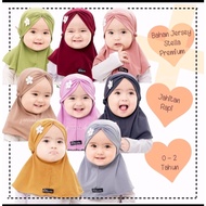 Cherry blossom baby hijab (3 MONTHS - 2 YEARS) CUTE CHILDREN'S VEIL Tudung Sarung Budak Tudung Budak