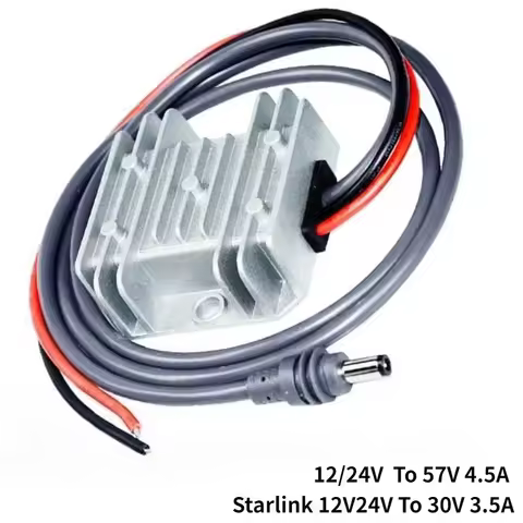 Starlink 12V24V TO 30V 3.5A Boost Power Supply 12V/24V to 57V 4.5A Step Up DC Converter 9-28V DC Reg