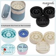 ROSEGOODS 2/3Pcs Vial Storage Inserts, Leak Free Reusable Food Jar Inserts, 3ml Vial Size 32oz Jar C