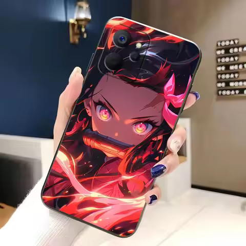 Anime Demons Slayers Tanjiro Phone Case For OPPO Realme 5 15 15T 14 13 12 11 10 9 9I 8 8I 7 7I 6 Pro
