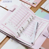 JEROMY5R Paper Refill Agenda School Supplies A5 A6 Monthly Weekly Daily Planner Binder Inner Pages