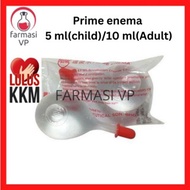 Ubat Sembelit Kanak kanak/Dewasa Enema jenis Pam / Picit 10ML/20ML Prime Enema