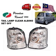 KANCIL BARU 02 UP TAIL LAMP TAILLAMP FULL CLEAR / LAMPU ALBINO / FULL WHITE / LAMPU BELAKANG 2002 03