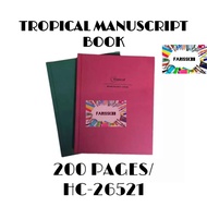 TROPICAL MANUSCRIPT BOOK 3 COLUMN 200 PAGES/HC-26521 BUKU LEJAR LEDGER BOOK BUKU LOG LOG BOOK HARDCO