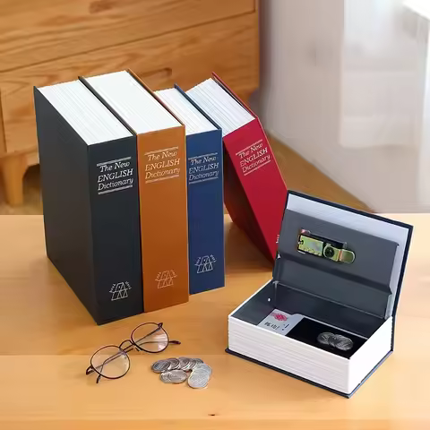 Dictionary Mini Book Safe Security Key Locker Money Hidden Secret Safe Key Safe Box Cash Money Coin 