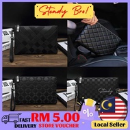Men's Leather Bag Handcarry With String Hand Strap Beg Clutch Lelaki Kulit