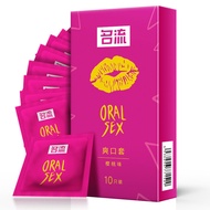 [Ready Stock] Refreshing Condom Fruity Condom 10 Male Female Mouth Condom Condom Adult Student Produ