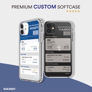 CUSTOM SOFT CASE PREMIUM SEMUA TIPE HP - Model Tiket Kereta