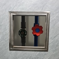 [living door] 20x20 lottery door technical box - 304 stainless steel - 1.5 mm thick