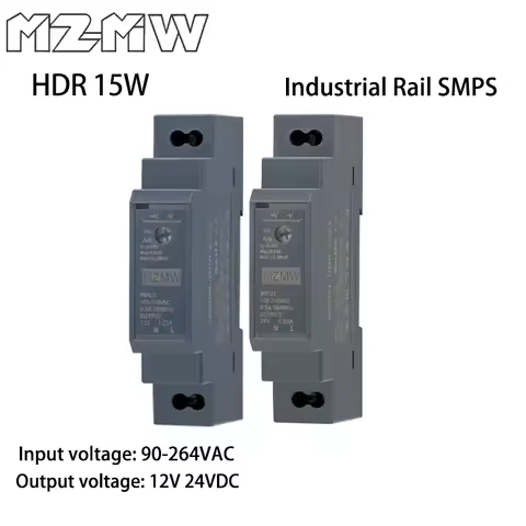 HDR DIN Rail Switching Power Supply Series 15W AC To DC 100-240VAC 12V 24VDC Ultra-thin Industrial T