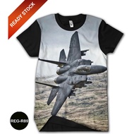 F-15 Eagle Fighter Plane T-Shirt, Kids and Adults, 3D Printing, Trendy Fashion