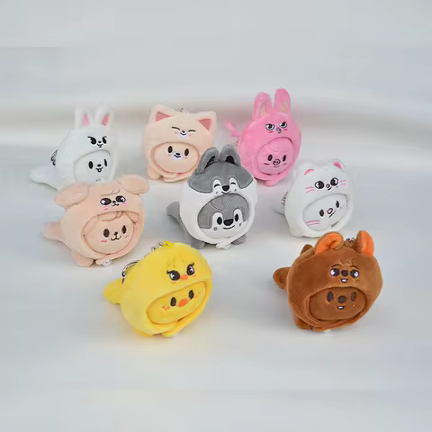 SKZOO Stray Kids Keychain Detachable Hat Party Child Official Same Style Bangchan Felix Hyun Jin K-P