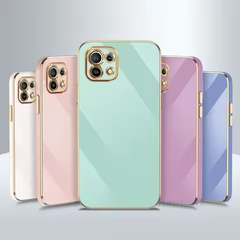For Xiaomi 11 Lite 5G NE Cover Plating Silicone Case For Xiaomi 14T 11T 12T 10T 15 13T Pro 11i 13 12