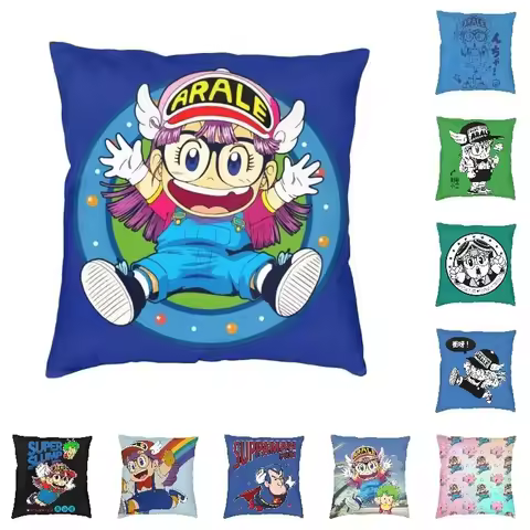 Arale Norimaki Dr. Slump Modern Pillow Cover Decoracion Salon Japan Anime Manga Cushions for Sofa Pr