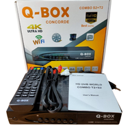 Q-Box Set Top Box Digital Combo DVB S2 + T2 Super HD Bisa Parabola