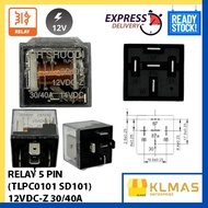 RELAY 5 PIN TLPC0101 SD101 12VDC-30/40A