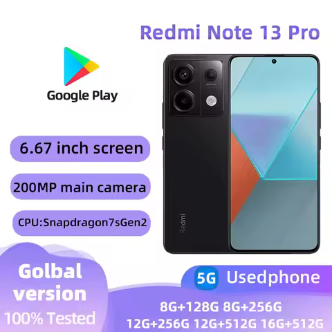 Redmi Note 13 Pro 5G Android 6.67inch RAM 12GB ROM 256GB Qualcomm's Second Generation Snapdragon use