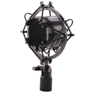 Universal 3KG Bearable Load Mic Microphone Shock Mount Clip Holder Stand Radio Studio Sound Recording Bracket Black Professional