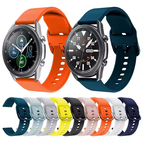 Soft Silicone Strap For Samsung Galaxy Watch3 41/45mm Smart Watch Sport bracelet For Galaxy Watch 42