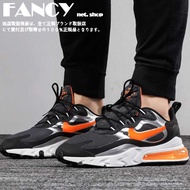 Nike Air Max 270 React Black Orange Silver Platform Mesh Leisure Sports Training Running Shoes max270 Sneakers Jogging