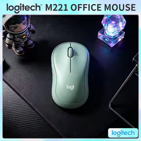 Logitech M221 Wireless Mouse - SilentTouch Buttons, Noise Reduction Tech, Compact Design, Ideal for 
