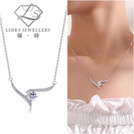 ［Real Moissanite］Can Pass Diamond Test 18K Gold Trajectory Necklace Pendant MNG063 Moissanite Neckla