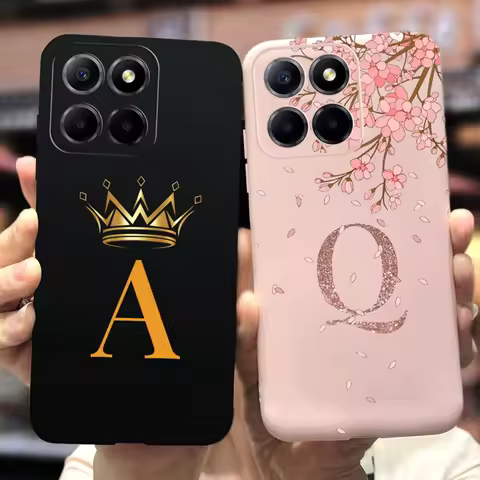 For Honor 70 Lite Case RBN-NX1 Cute Crown Letters Cover Soft Silicone Phone Case For Honor70 Lite Ho