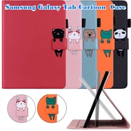 Flip Stand Case For Samsung Galaxy Tab A A6 A7 A8 Lite S5e S6 Lite S7 S8 SM-T290 T225 T580 P610 T500 X200 T870 X700 10.5" 8.7"10.4"8.0"10.1" 11.0" 2016 2019 2020 2021 Tablet Cartoon Magnetic Wallet Card Slot Leather Protector Cover