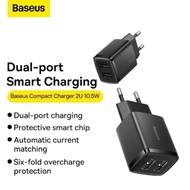 Baseus Charger Adaptor 5V 2A Dual USB port 10.5W Spedd Mini